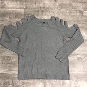 NWOT Joeoy Gray Sweater with Shoulder Cutout